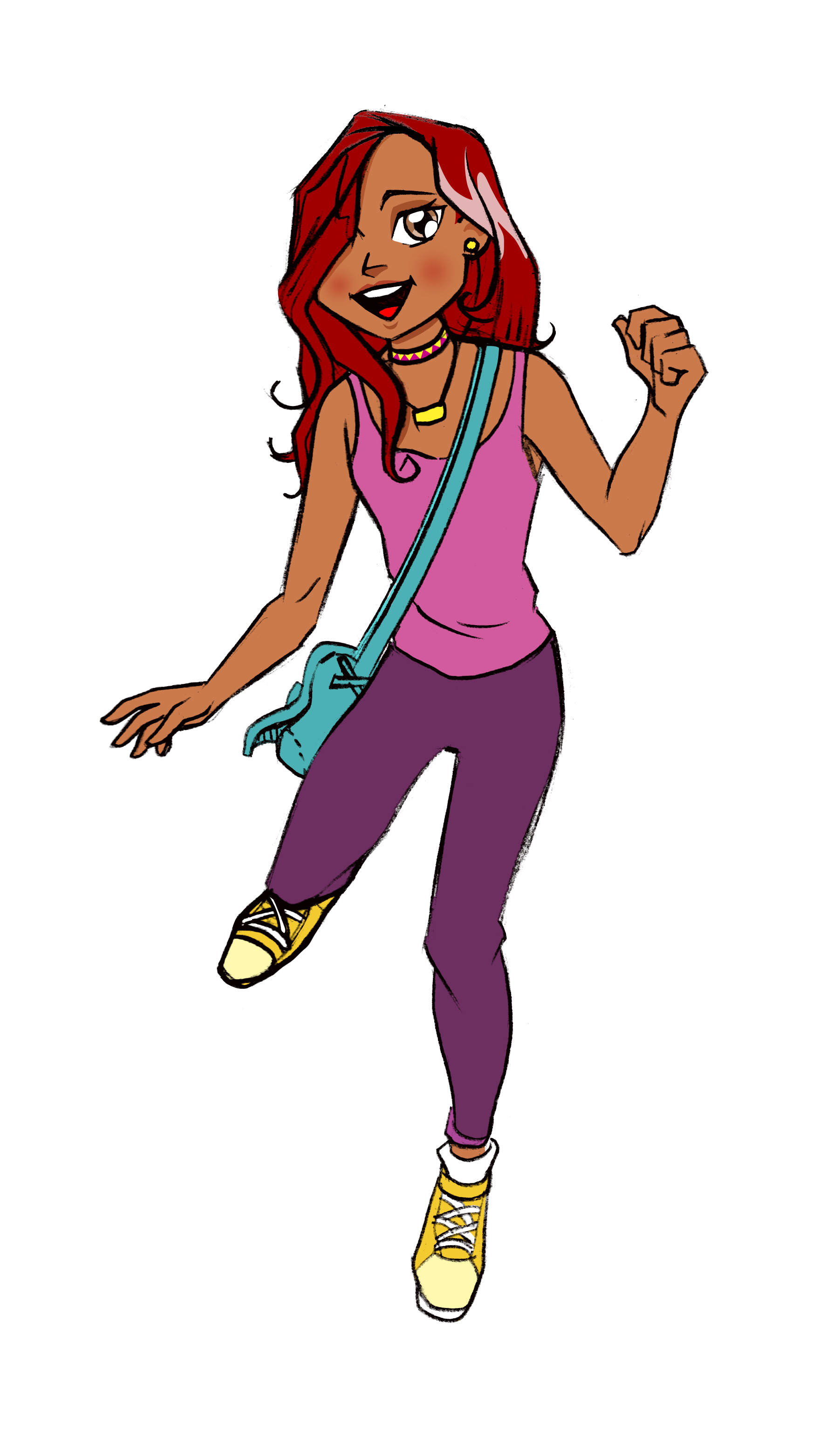 Desenho vertical de personagem